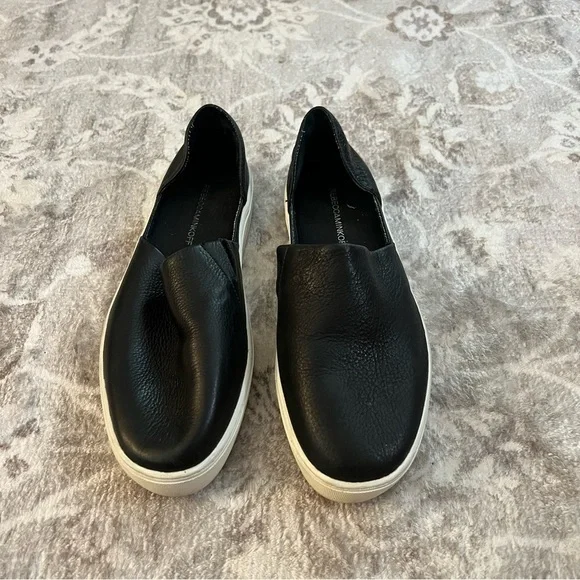 Rebecca Minkoff black leather slip on comfort sneaker. Size 8.5 - Picture 2 of 7